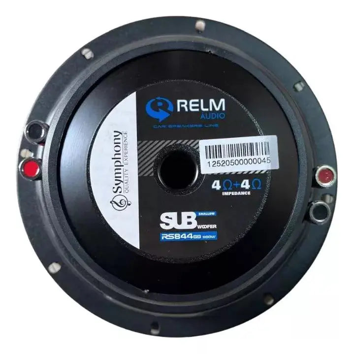 Subwoofer 8" Relm Bobina dupla 4 ohms RS 844 SB Tech Audio Pró